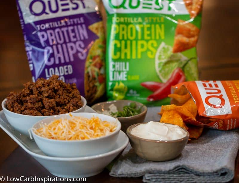 Keto Taco in a Bag with Quest Chips!