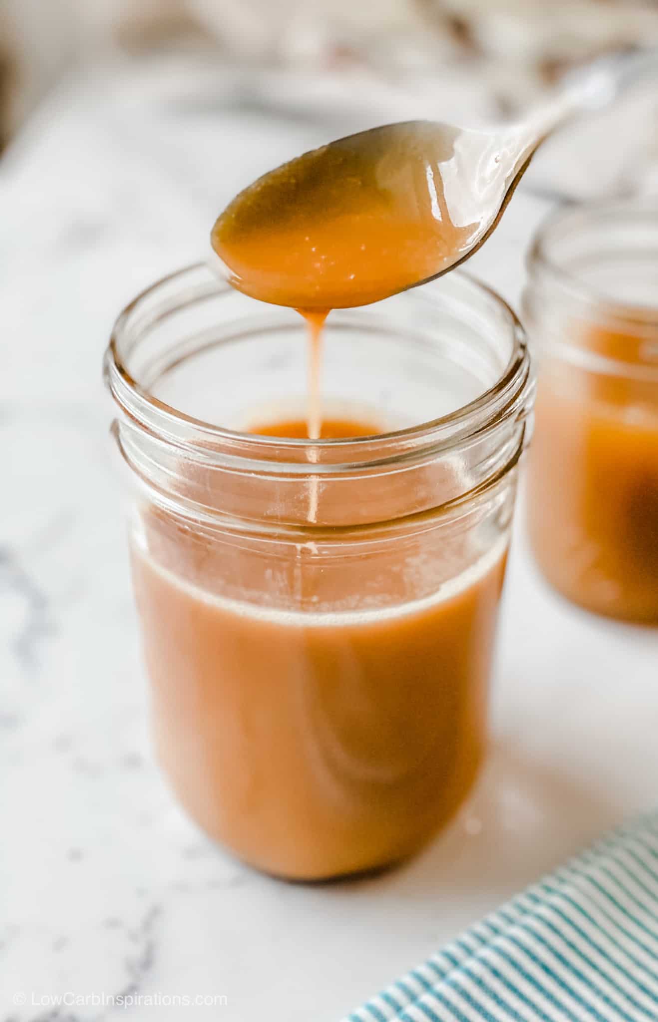 Sugar Free Keto Caramel Sauce Recipe