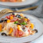 Low Carb Meat Lovers Pizza Casserole