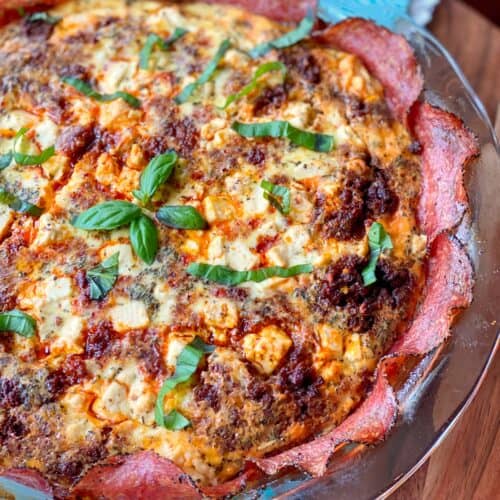 Keto Chorizo Quiche Recipe