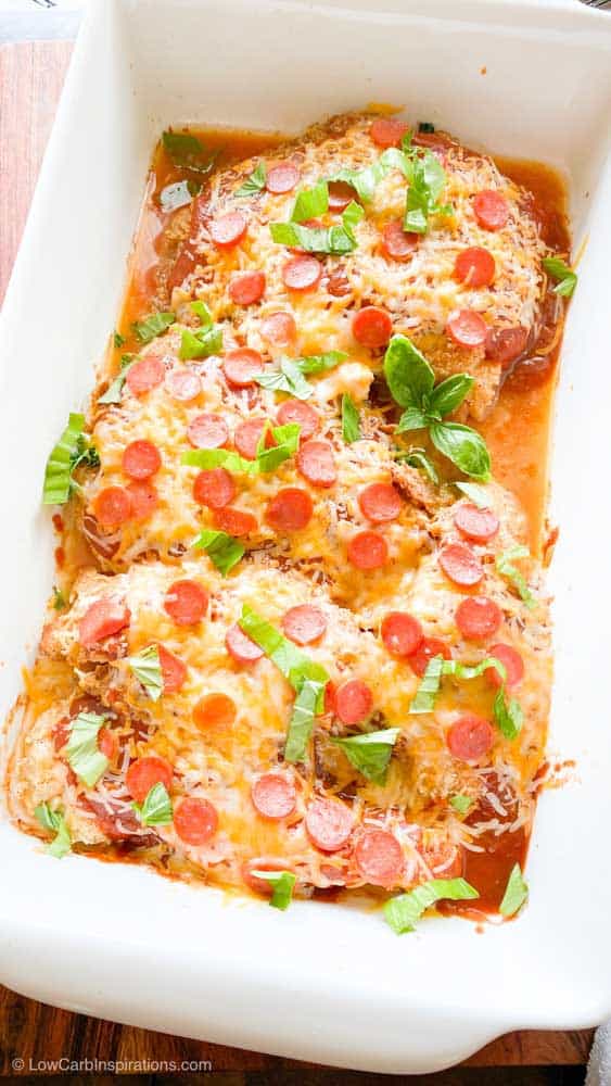 Low Carb Baked Pizza Chicken Recipe