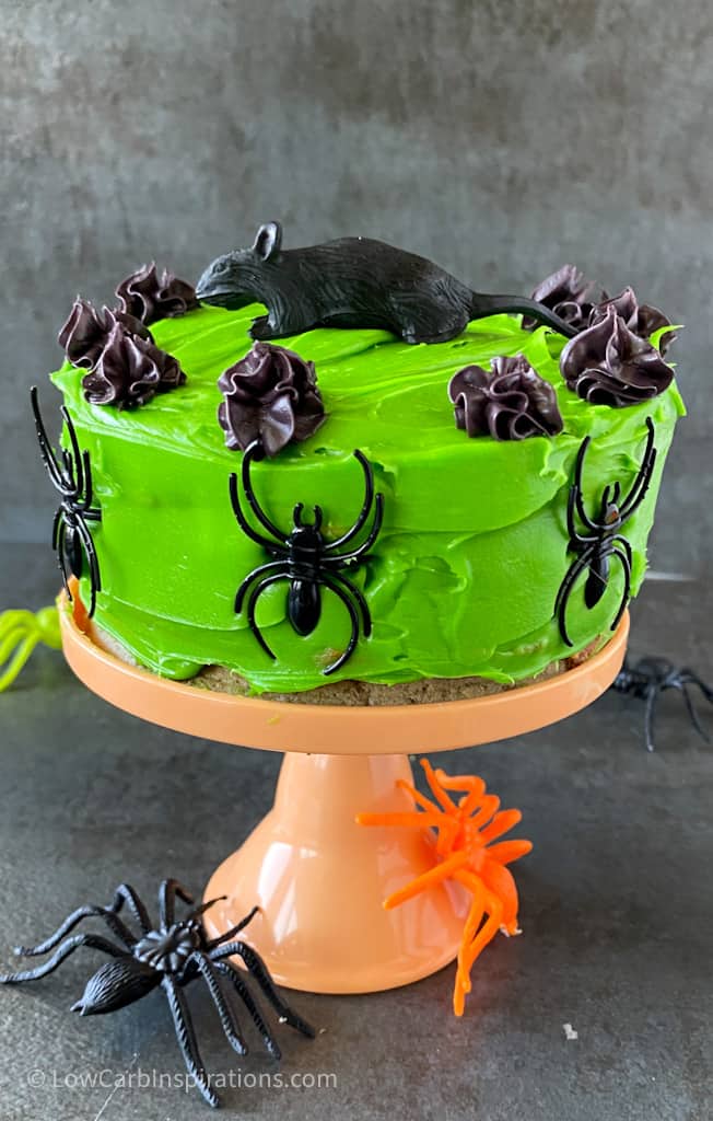 Keto Halloween Chaffle Cake