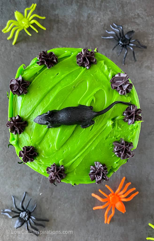 Keto Halloween Chaffle Cake