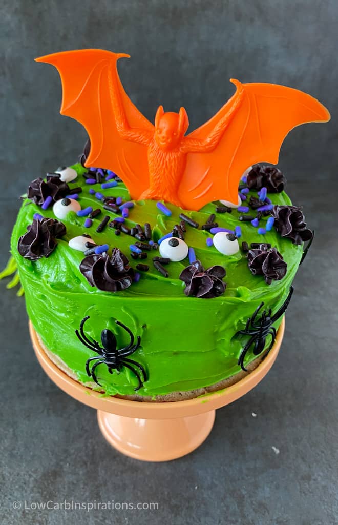 Keto Halloween Chaffle Cake