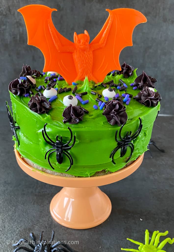 Keto Halloween Chaffle Cake