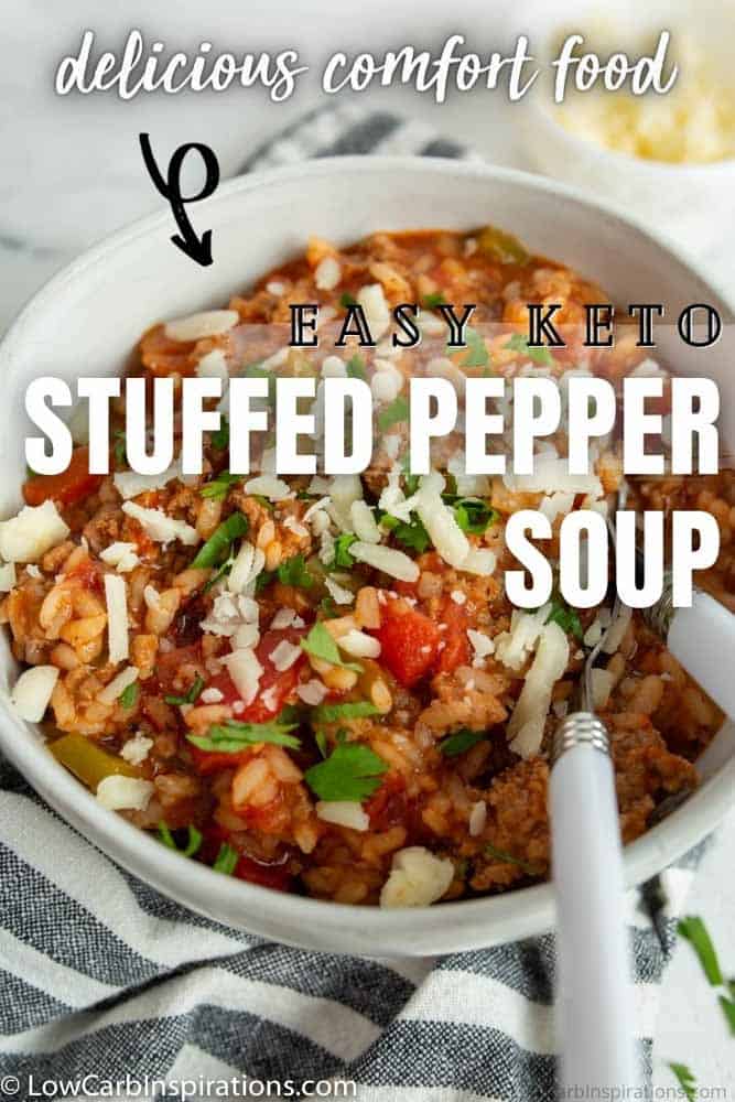 Keto Stuffed Pepper Soup Recipe
