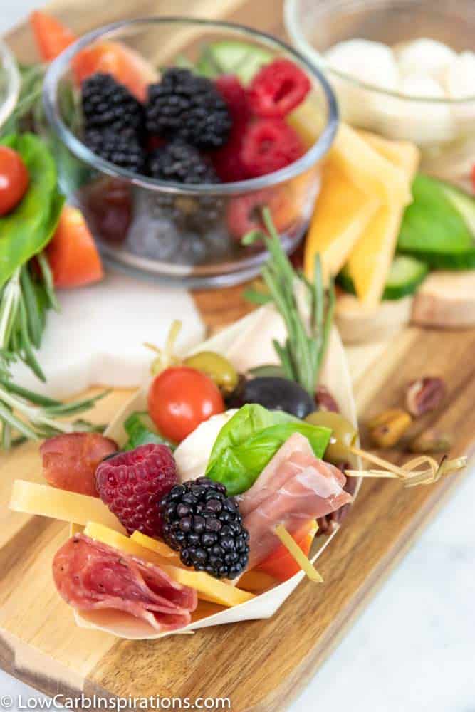 Low Carb Individual Appetizer Trays for Parties