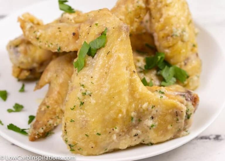 Oven Baked Crispy Garlic Parmesan Chicken Wings Recipe