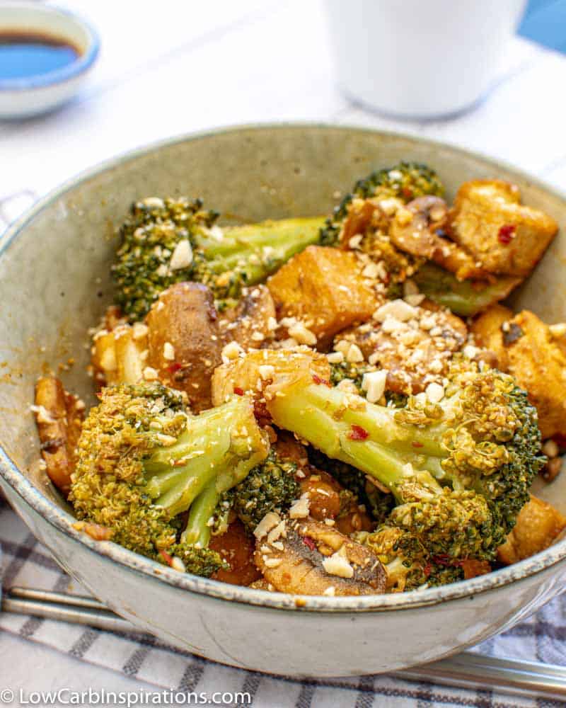 Tofu Stir-Fry with Broccoli & Mushrooms