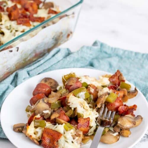Easy Loaded Sausage and Pepper Casserole Recipe
