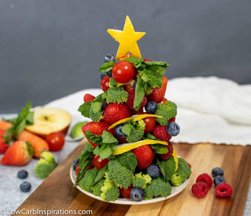 Keto Fruit Christmas Tree