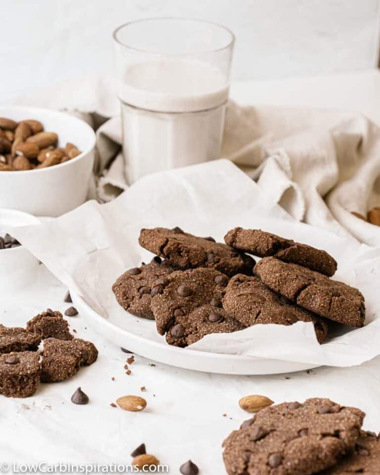 Sugar Free Almond Flour Chocolate Cookies Recipe Low Carb Inspirations