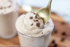 Copycat Wendy’s Frosty Recipe with gold spoon