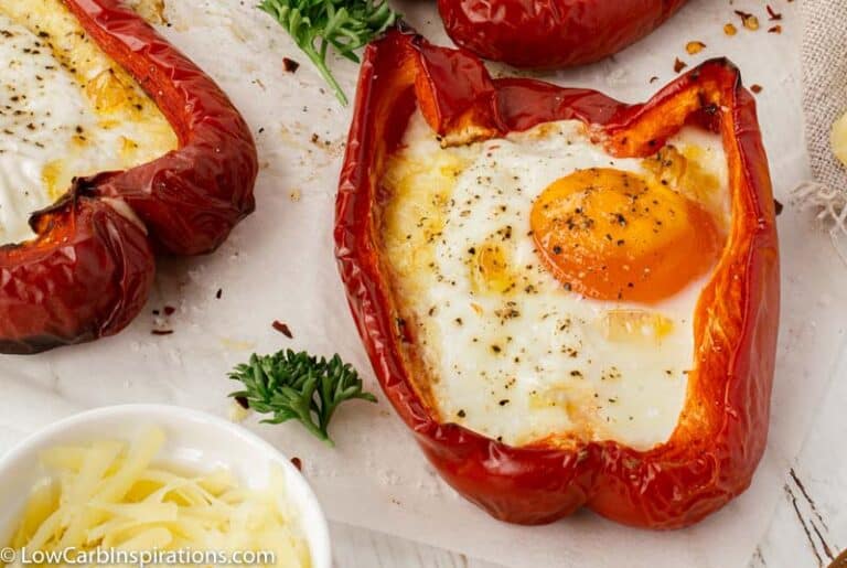 Bell Pepper Egg Boats Recipe Low Carb Inspirations