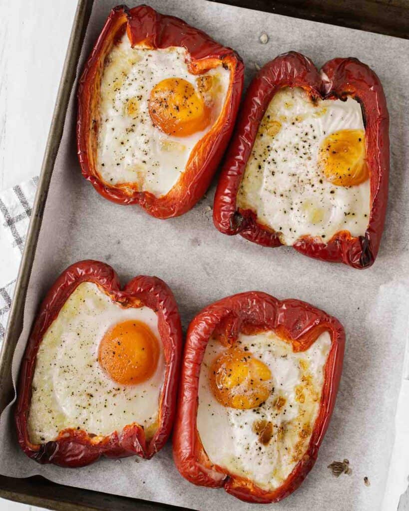 Bell Pepper Egg Boats Recipe Low Carb Inspirations