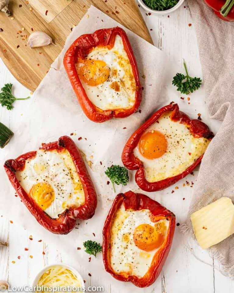 Bell Pepper Egg Boats Recipe Low Carb Inspirations