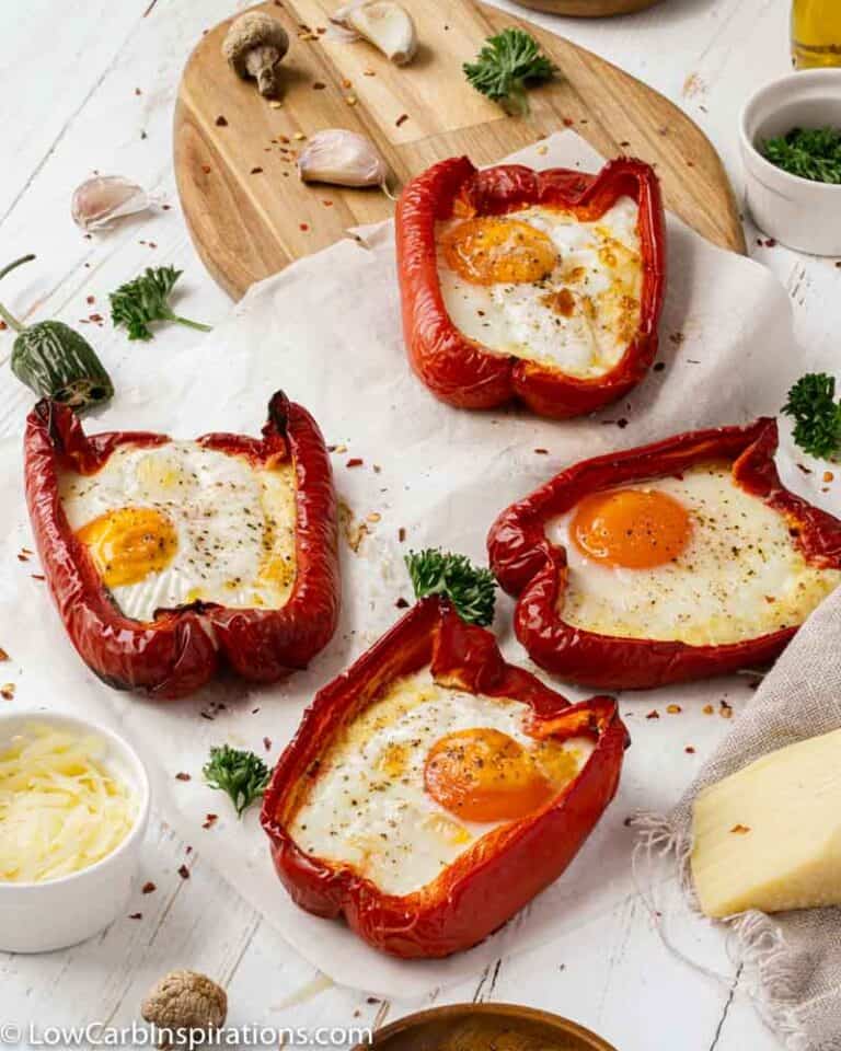 Bell Pepper Egg Boats Recipe Low Carb Inspirations