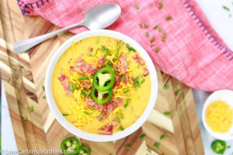 Keto Bacon Cheddar Soup Recipe Low Carb Inspirations