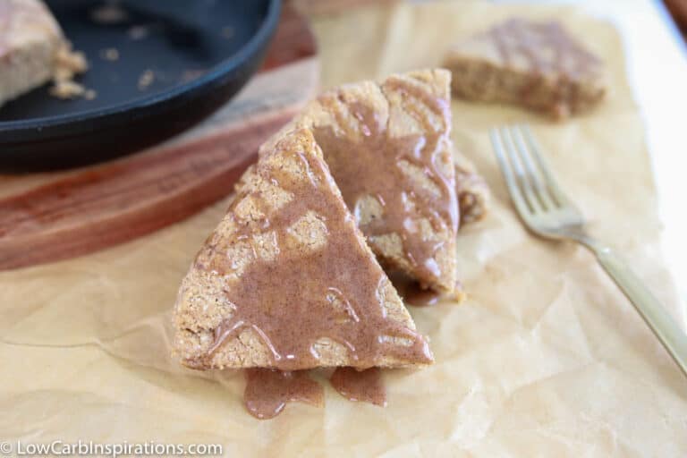 amazing keto cinnamon scones on a table