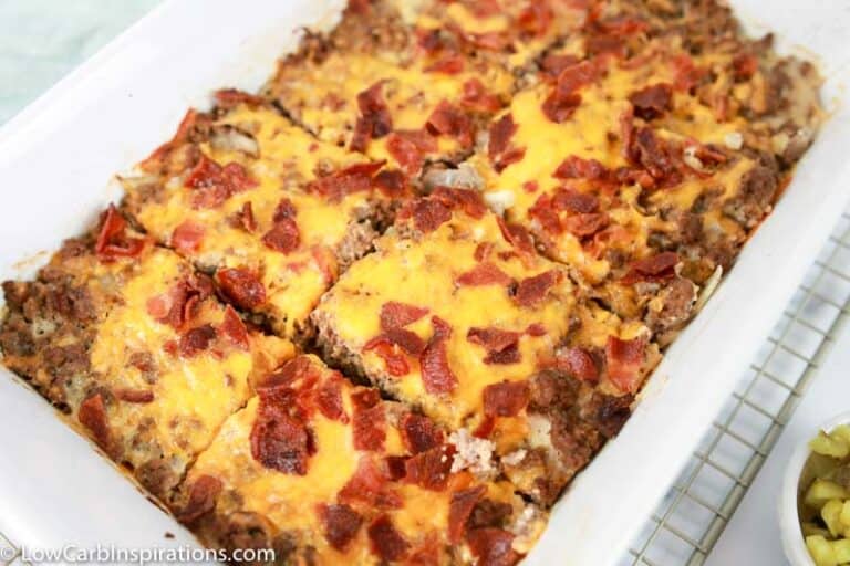 Bacon Cheeseburger Casserole Recipe - Low Carb Inspirations