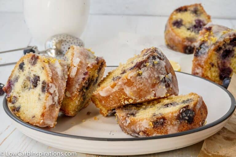 Keto Lemon Blueberry Pound Cake Recipe Low Carb Inspirations