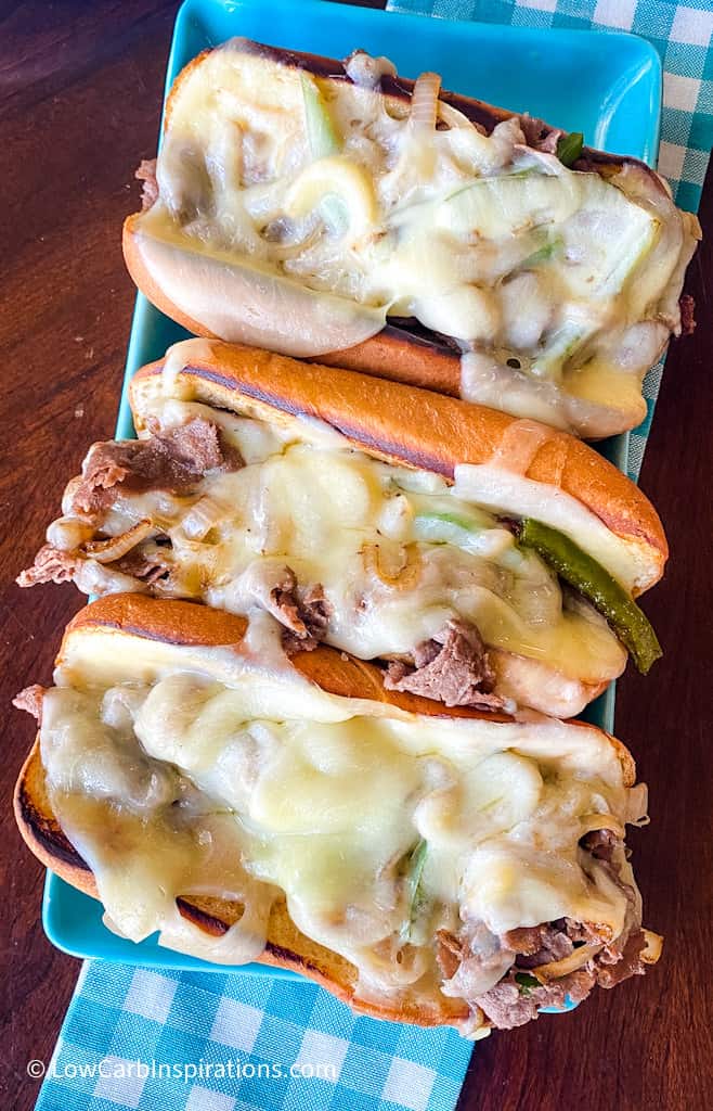 Keto Philly Cheesesteaks (made on the Blackstone Griddle Grill)