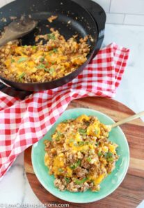 Creamy Ground Beef Cauliflower Hash Recipe - Low Carb Inspirations