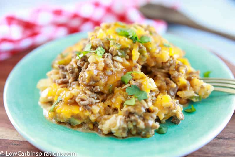 Creamy Ground Beef Cauliflower Hash Recipe - Low Carb Inspirations