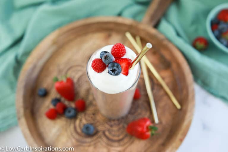 Easy Blender Keto Protein Milkshake Recipe Low Carb Inspirations