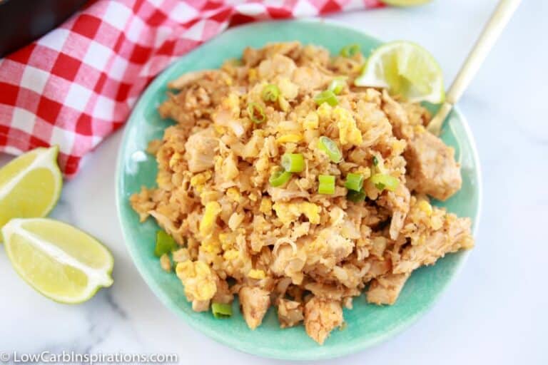 Keto Spicy Chicken Cauliflower Fried Rice Recipe