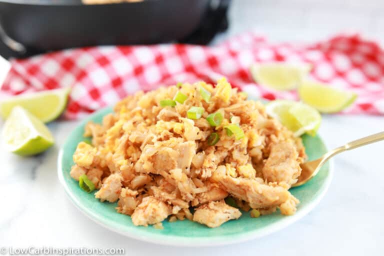 Keto Spicy Chicken Cauliflower Fried Rice Recipe