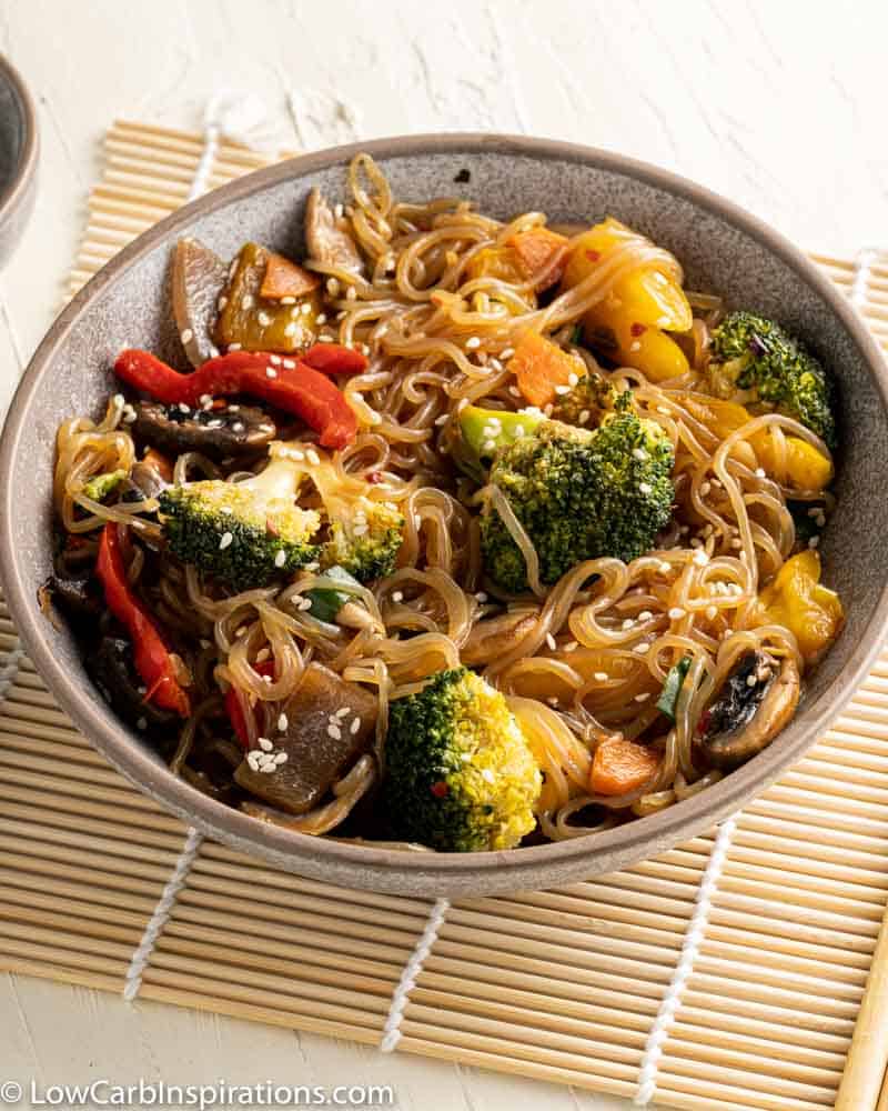 Stir Fry Vegetables with Low Carb Noodles