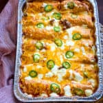 Easy Keto Beef and Cheese Enchiladas Recipe cooked and ready to be served