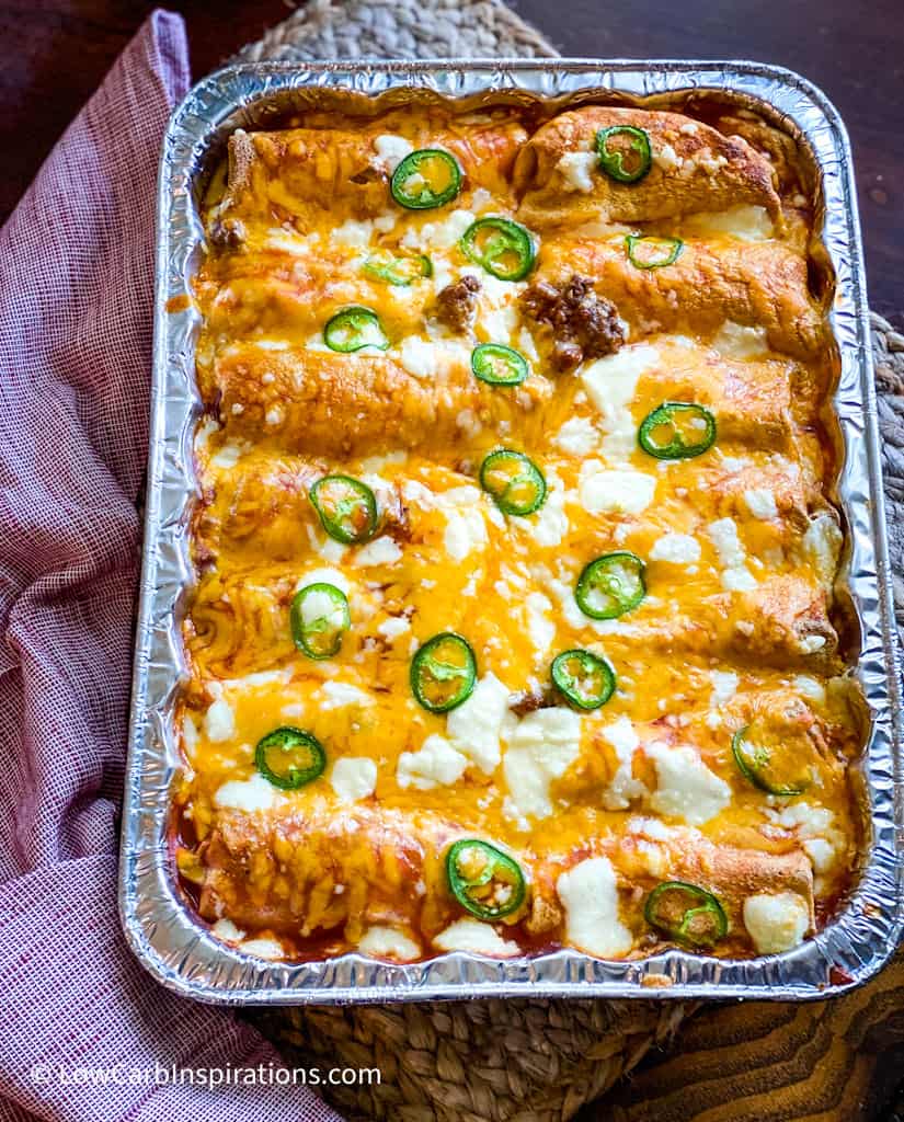 Easy Keto Beef and Cheese Enchiladas Recipe - Low Carb Inspirations