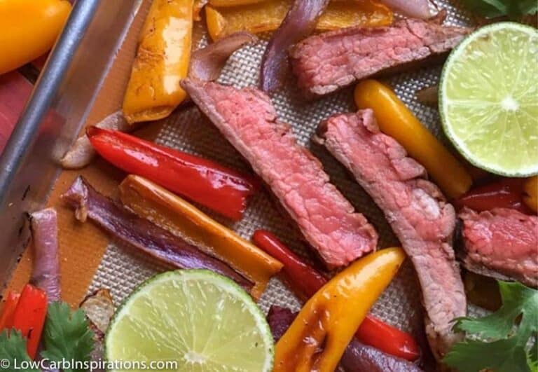 Easy Sheet Pan Beef Fajitas - Low Carb Inspirations