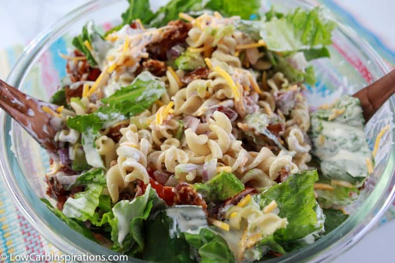 Low Carb BLT Pasta Salad