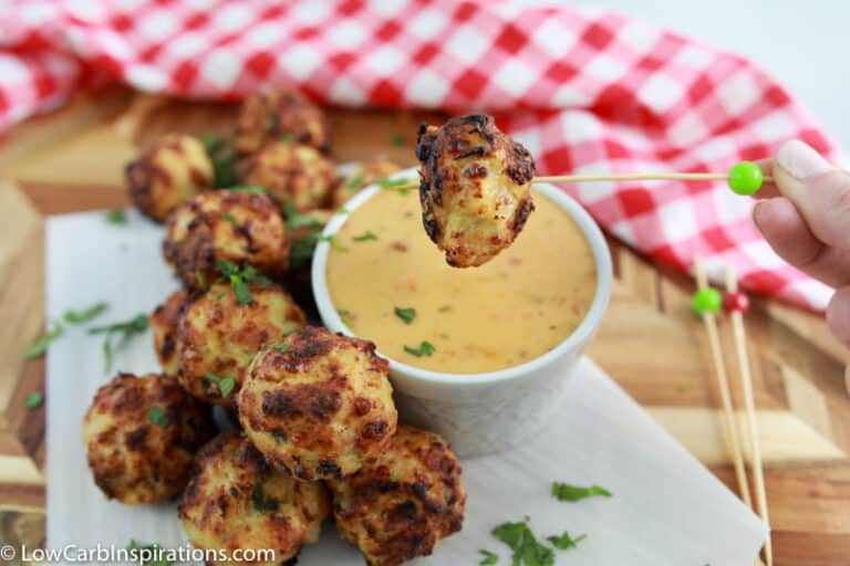 Chicken Bacon Jalapeno Popper Meatballs Low Carb Inspirations