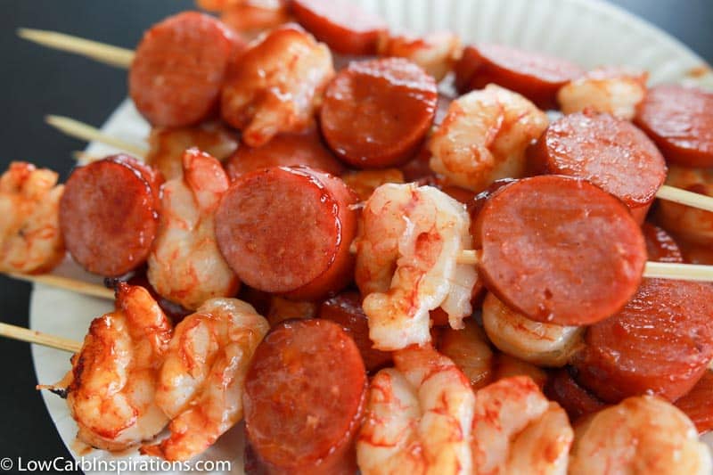 Easy BBQ Kebab Recipe with Sausage and Shrimp