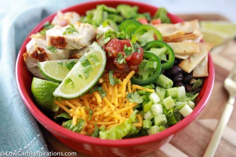 Keto Tex Mex Salad with Grilled Chicken - Low Carb Inspirations