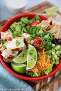 Keto Tex Mex Salad with Grilled Chicken - Low Carb Inspirations