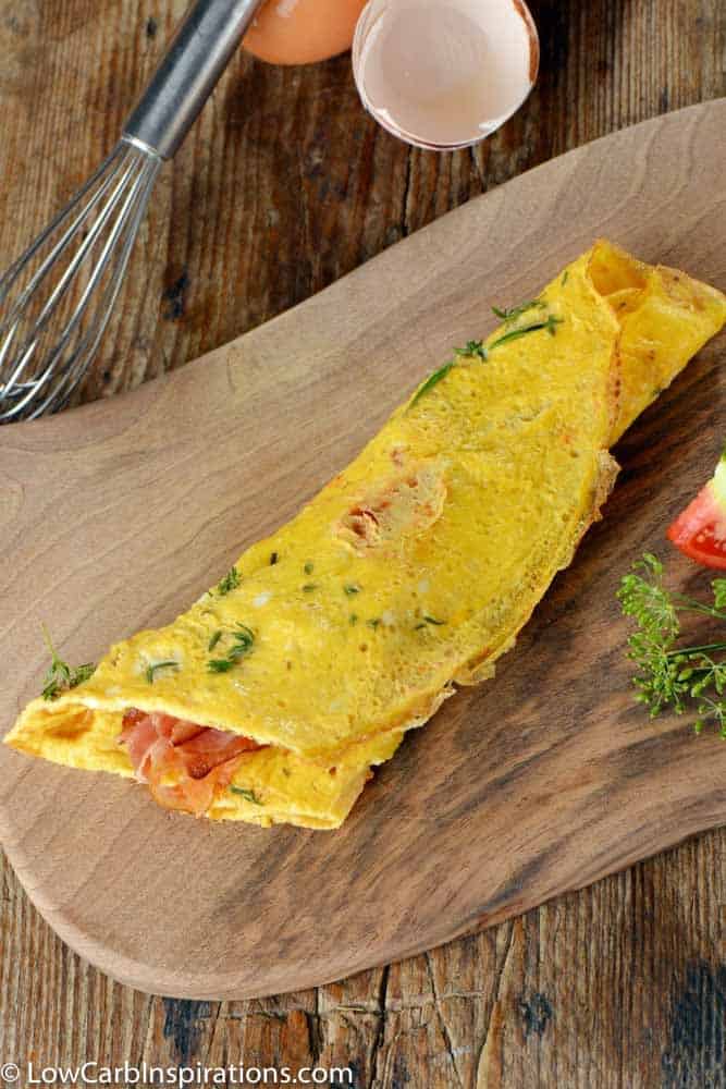 The Best Keto Bacon and Cheese Omelette (Insanely Easy and Delicious)