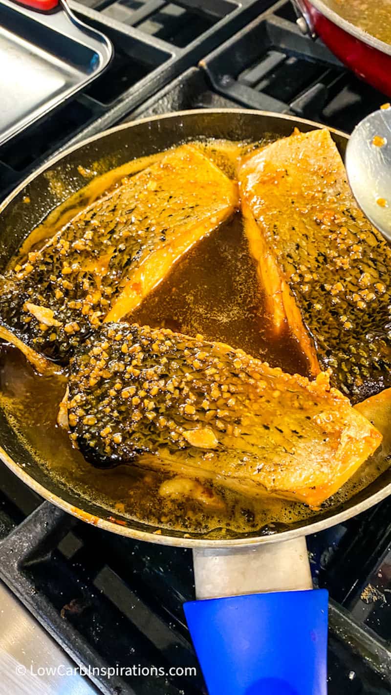 Keto Glazed Garlic Salmon Recipe