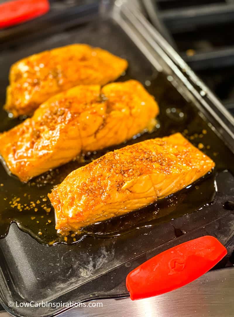 Keto Glazed Garlic Salmon Recipe