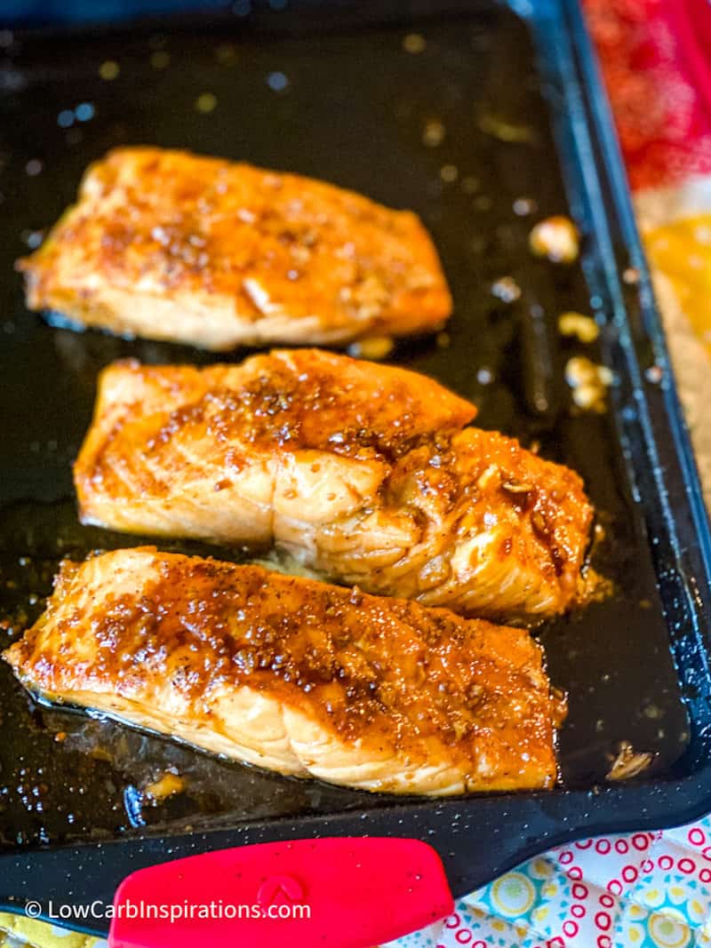 Keto Glazed Garlic Salmon Recipe