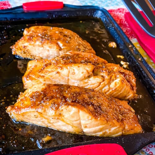 Keto Glazed Garlic Salmon Recipe