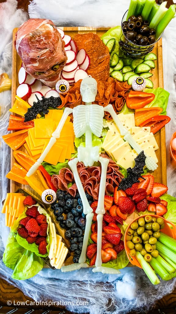 Keto Skeleton Charcuterie Board Recipe and Tutorial