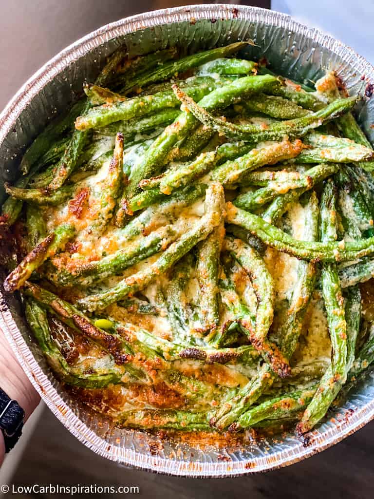 Air Fryer Parmesan Garlic Green Beans