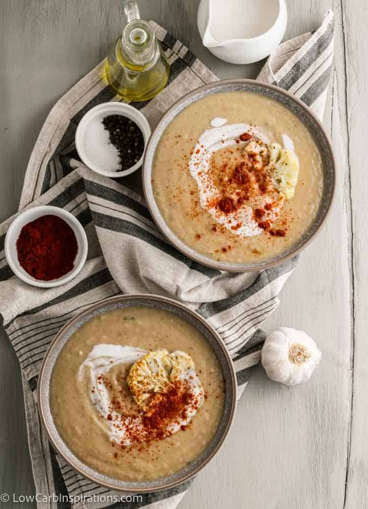 Simple and Easy Keto Creamy Cauliflower Soup Recipe