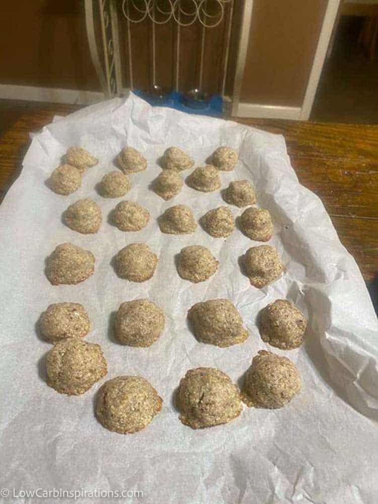 Keto Pecan Snowball Cookies