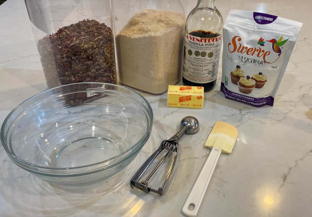 The Easiest Keto Pecan Snowball Cookies Ingredients